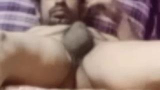 Chinese guy self-pleasing