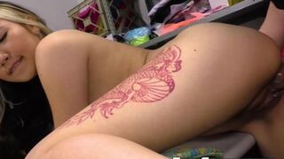 TEEN SHOPLIFTERS - An adorable Asian Asia Lee spreads her legs for the officers cock to fit in (Giovanni Francesco)