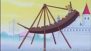 Spixxx lady gets pounded by sweaty fists, her moans echoing through anime land