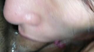 Rica Mamada profunda con saliva, garganta y CUMSHOT
