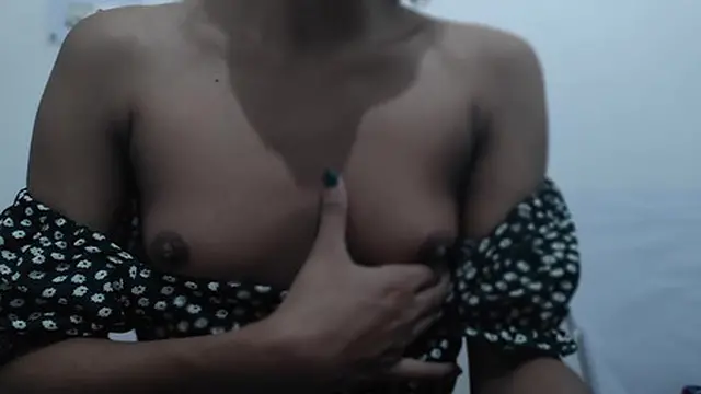 Teen girl explores her desires in her ′s bedroom