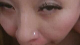 Asian Hotwife Slut Gets Cum In Mouth