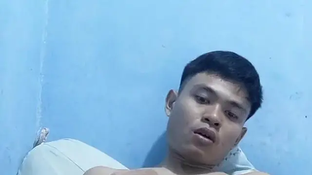 Handsome Asian Boy Jerking Off His Big Cock