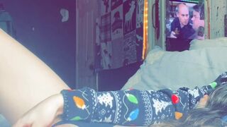 Playin with my pussy while brother is n other room ????