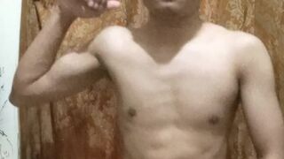 asian boy with big dick masturbation until cum