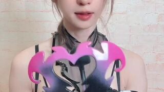 ABT250502 Sexy devil in chastity (Chinese and English subtitles) (Abby Kitty)