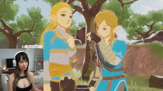 ???????? The Naughtiest Prank I've ever seen... Link and Zelda Stasis Strip Hentai - Legend of Zelda