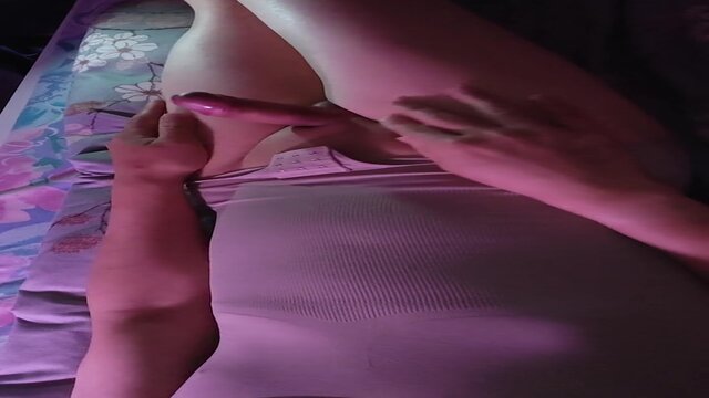 Asian old man enjoys solo sex with a small dick 