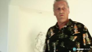 Dirty old woman gets gangbanged by young studs at her house